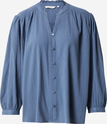 TOM TAILOR Blouse in Blauw: voorkant