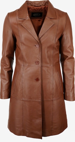 JCC Ledermantel in Braun: Vorderseite