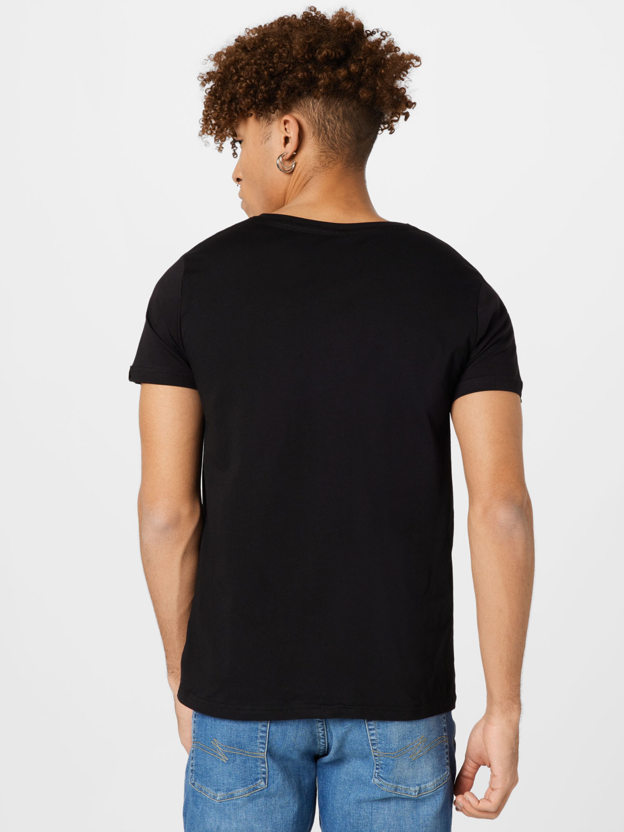 Vêtements T-Shirt ALPHA INDUSTRIES en Noir 