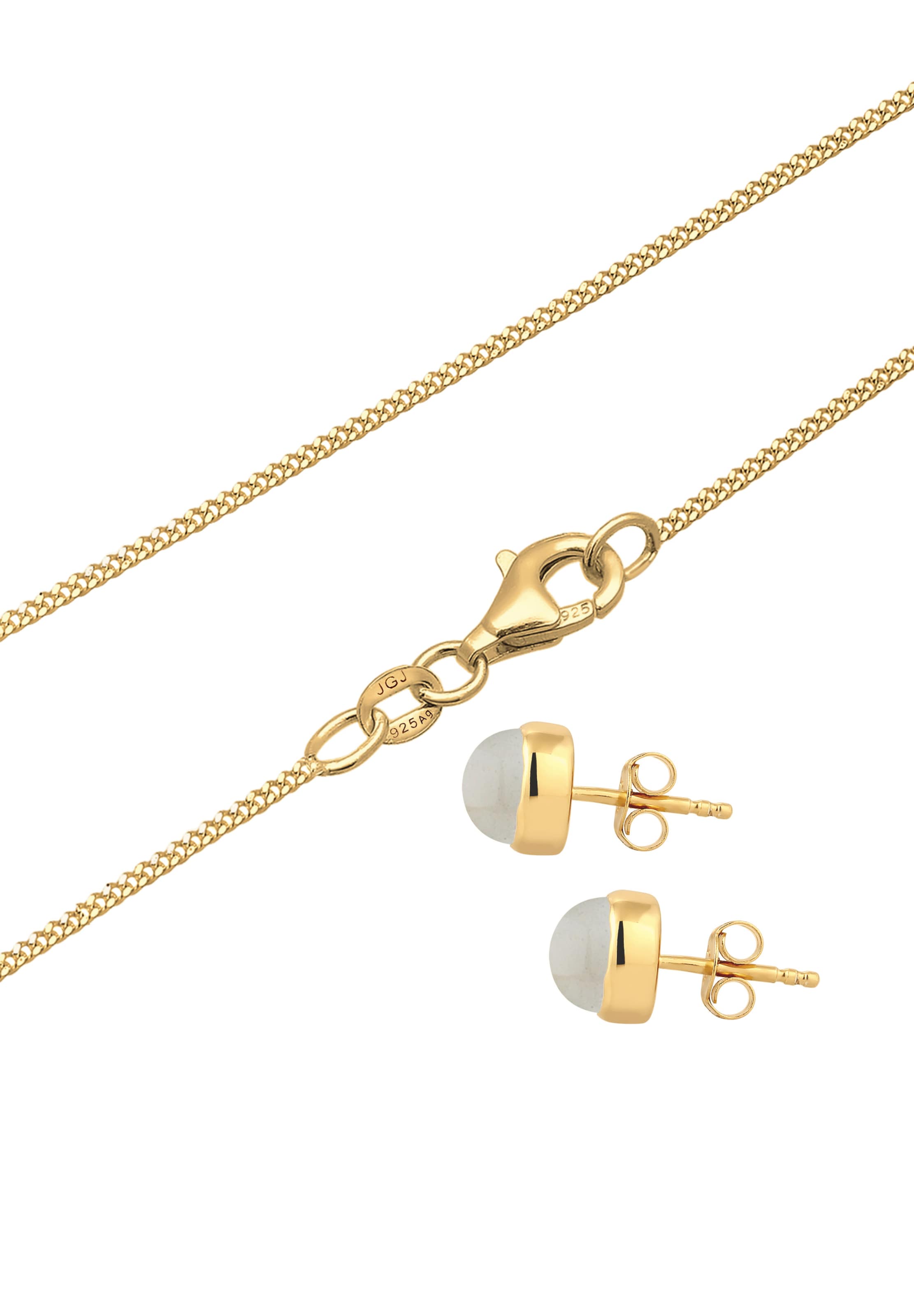 ELLI Jewelry set 'Mondstein' in Gold