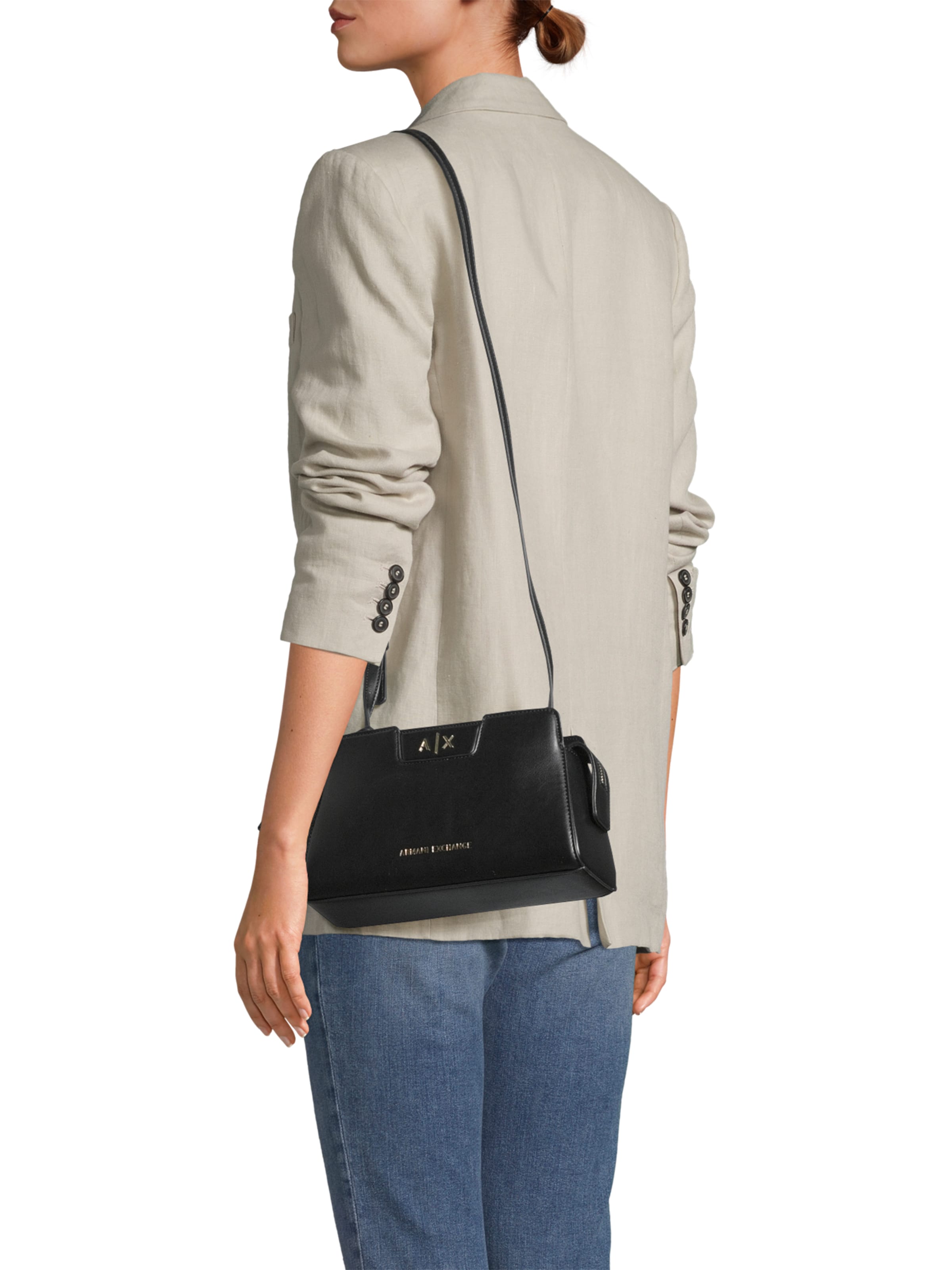 ARMANI EXCHANGE Taška cez rameno 'AMELIE' - Čierna