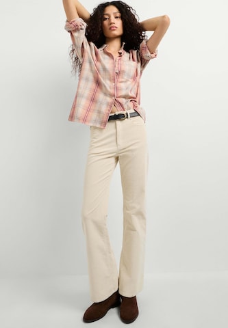 Pepe Jeans - Acampanado Pantalón 'Willa' en blanco