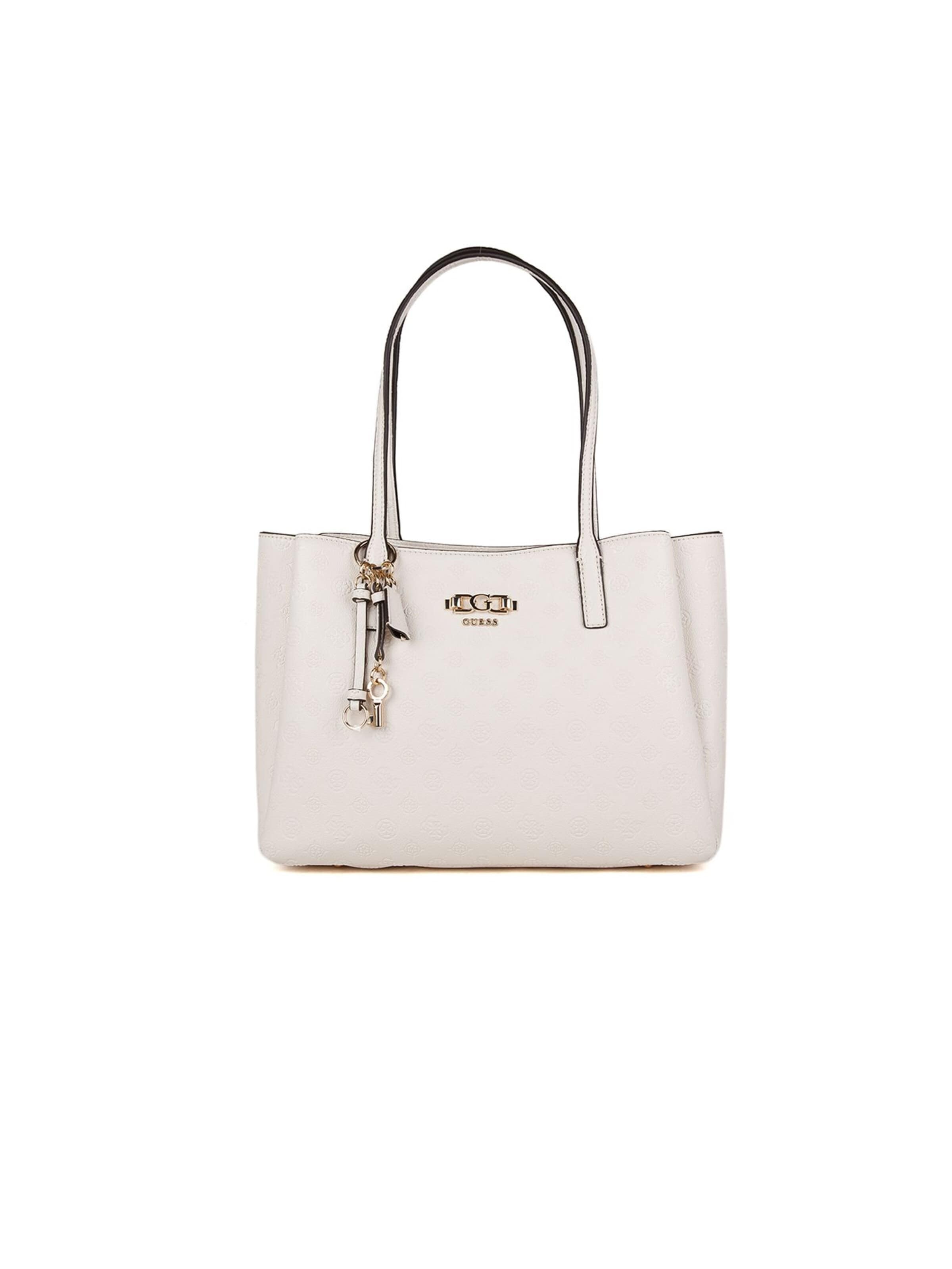 GUESS Дамска чанта 'Anise Multi Comp Tote' в бежово: отпред