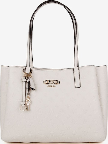 GUESS Handbag 'Anise Multi Comp Tote' in Beige: front