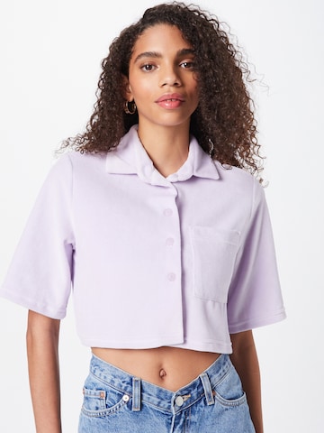T-shirt 'SELA' RECC en violet : devant