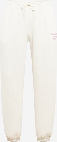 Pantalon Reebok Classics en blanc : devant