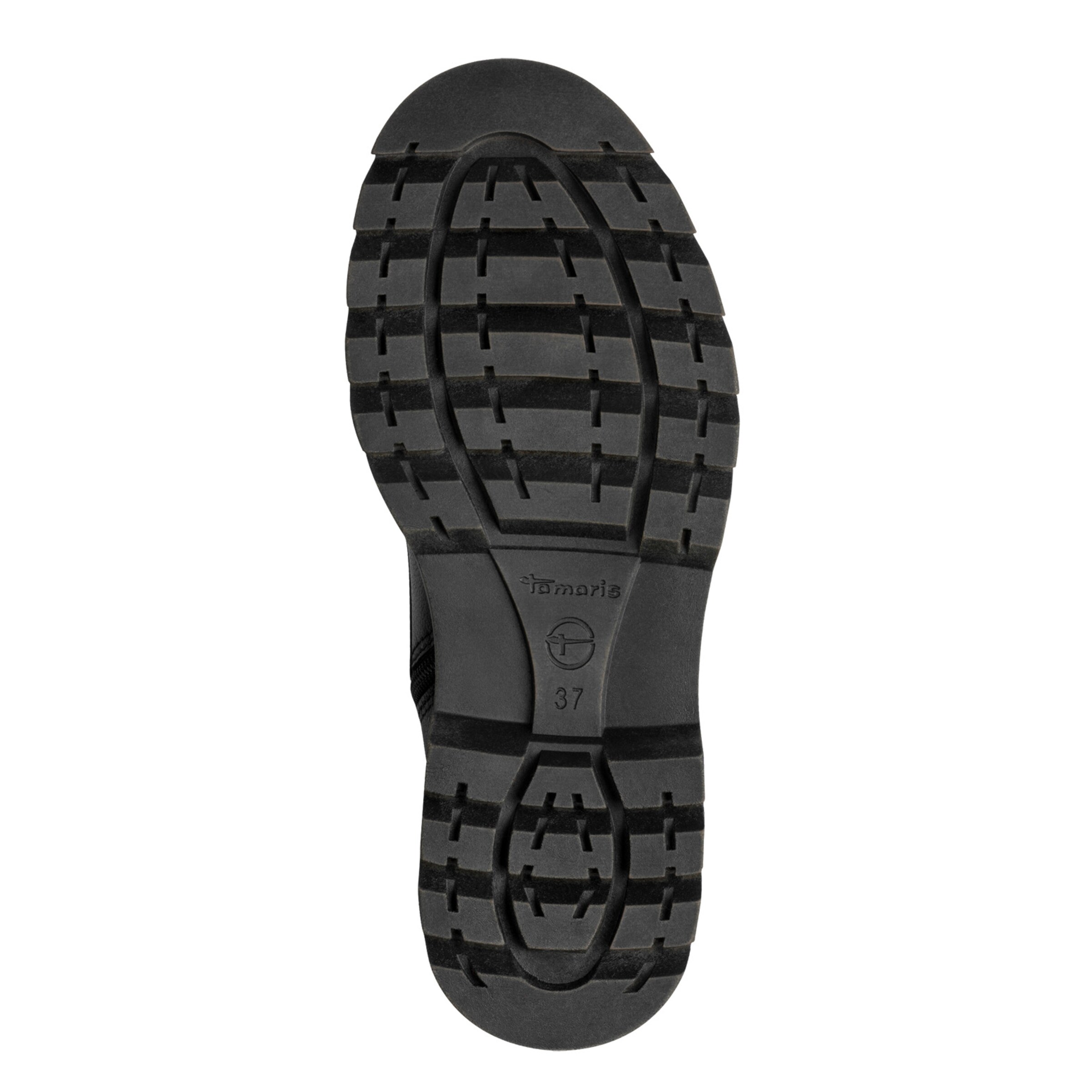 Tamaris Lace-Up Ankle Boots in Black