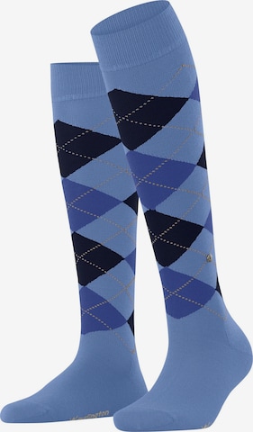 BURLINGTON Over the Knee Socks 'Marylebone' in Blue: front