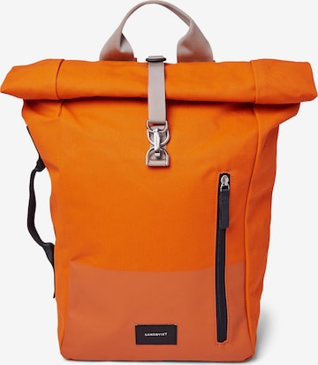 SANDQVIST Backpack 'Dante' in Orange: front