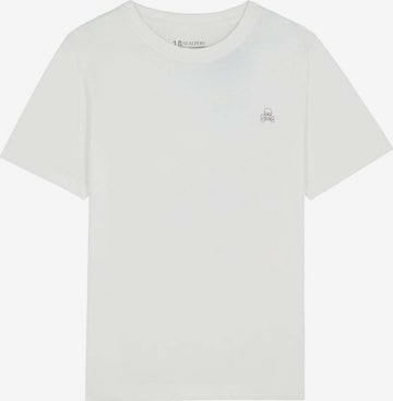 Tricou de la Scalpers pe alb: față