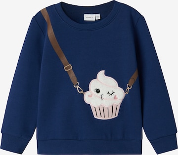 Sweat-shirt 'NMFNORA' NAME IT en bleu : devant