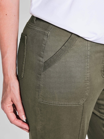 Regular Pantalon 'Sara' Goldner en vert