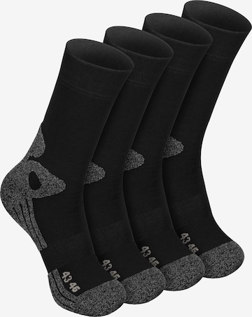 celodoro Athletic Socks 'Trekking Exclusive' in Black: front