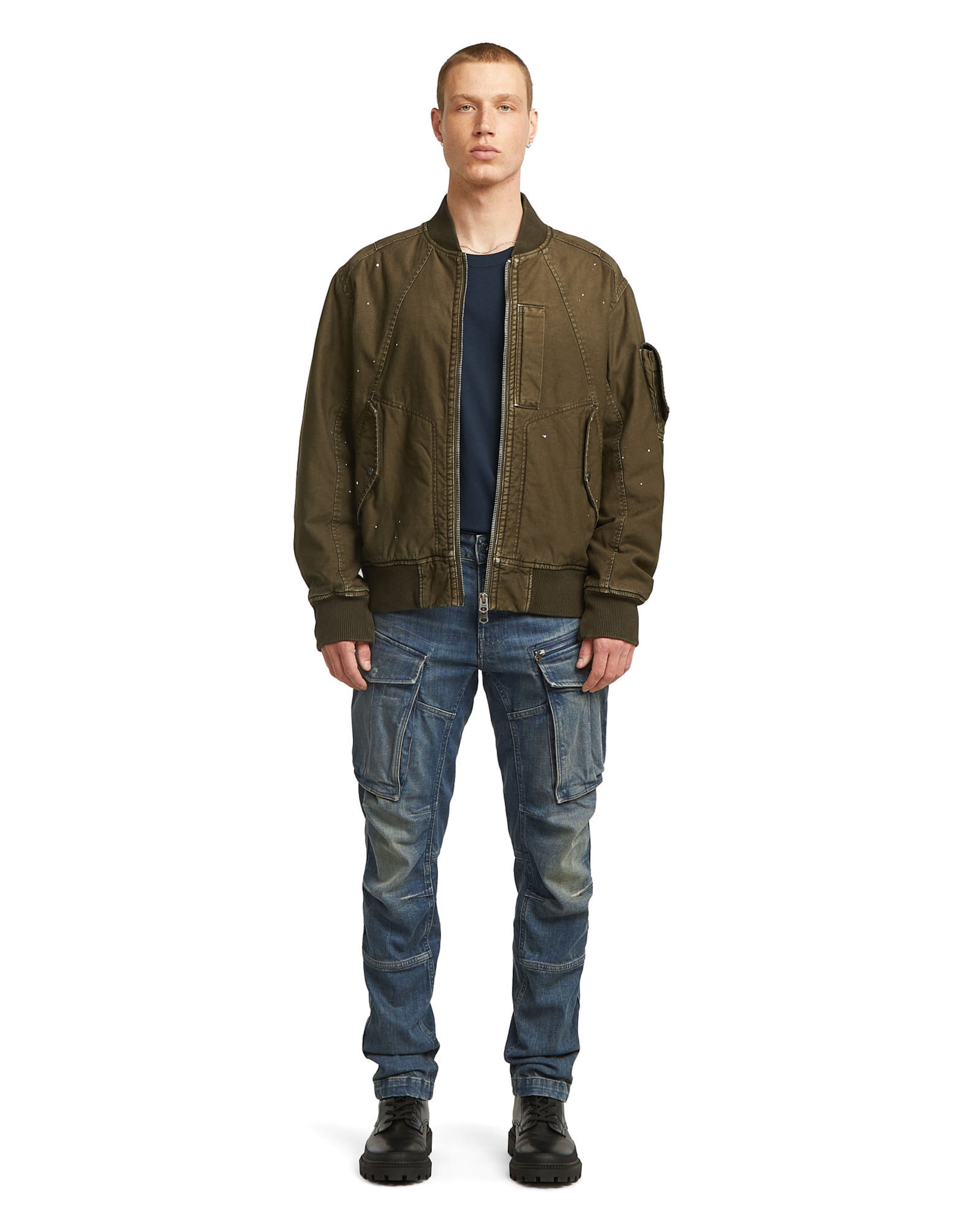 G-STAR Tapered Cargojeans in Blauw