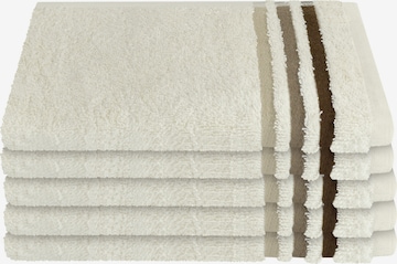 SCHIESSER Handdoek 'Skyline Color' in Wit: voorkant