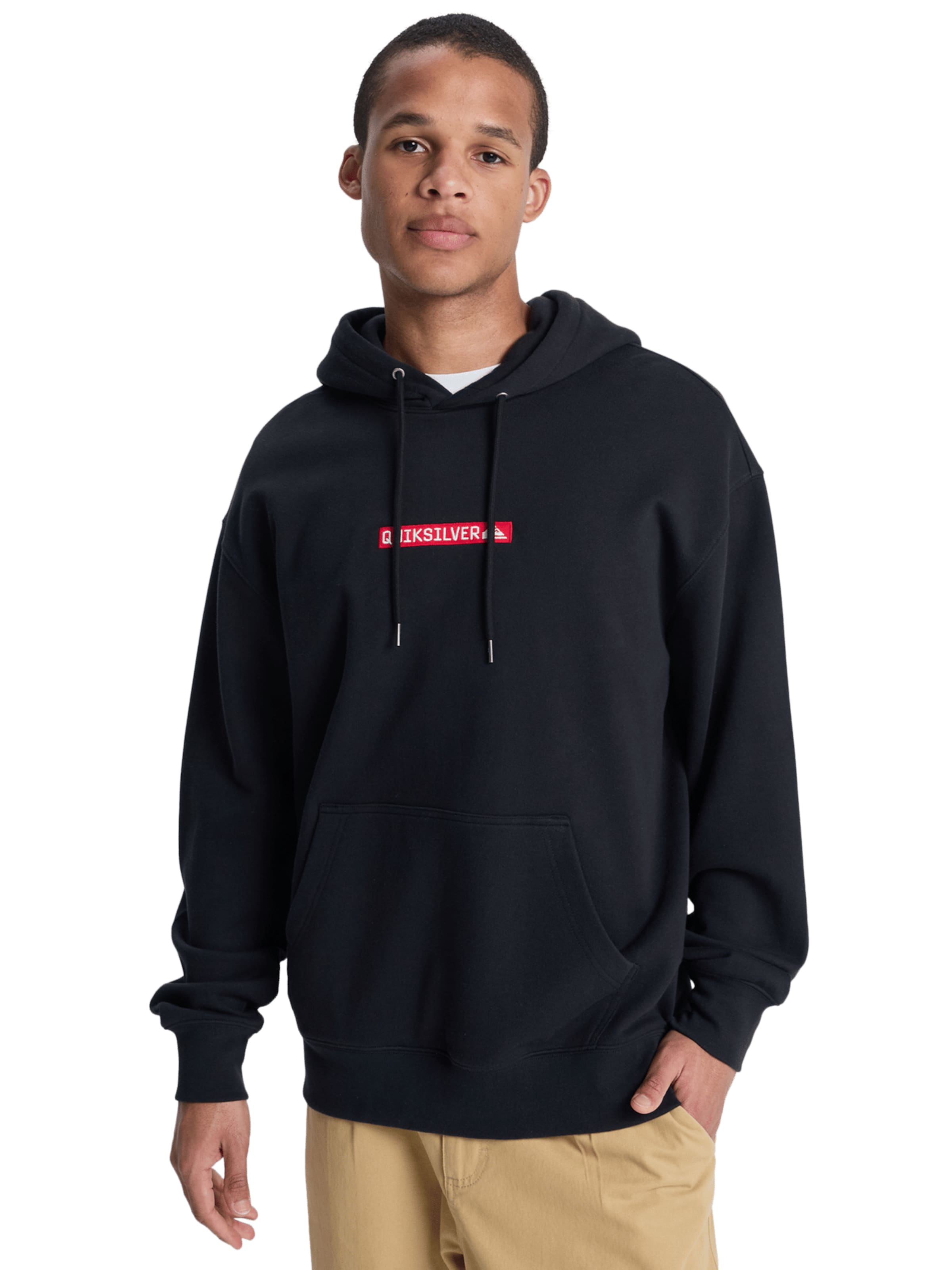 QUIKSILVER Sweatshirt 'Dna' in Black: front