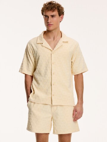 Shiwi Comfort fit Overhemd in Beige: voorkant
