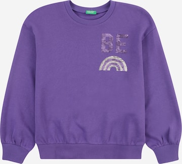 UNITED COLORS OF BENETTON Sweatshirt in Lila