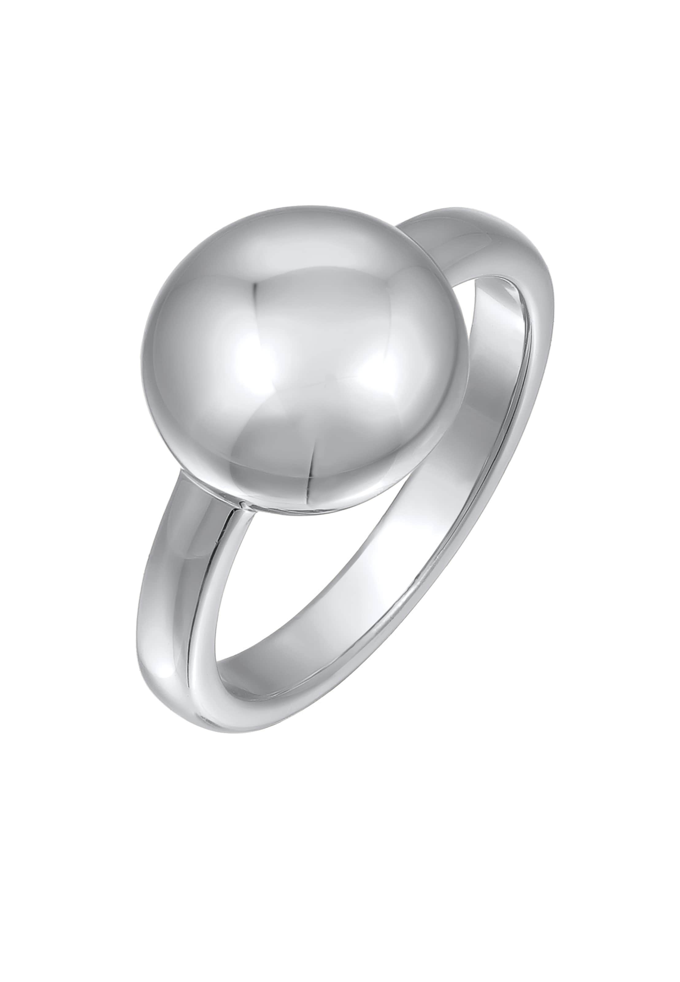 ELLI Кольцо 'Kreis' в Серебристый: спереди