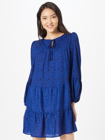 Robe-chemise Wallis en bleu : devant