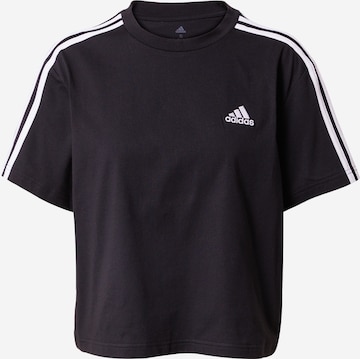 ADIDAS SPORTSWEAR Μπλουζάκι 'Essentials' σε μαύρο: μπροστά