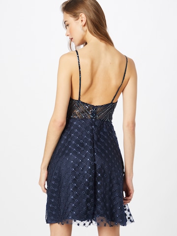 Robe de cocktail Laona en bleu