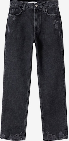 MANGO Wide leg Jeans 'Brooks' in Zwart: voorkant
