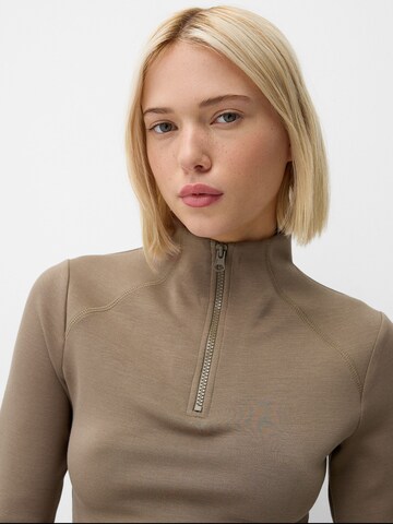 Bershka Sweatshirt in Beige
