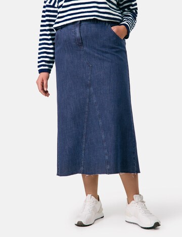 SAMOON Skirt in Blue: front