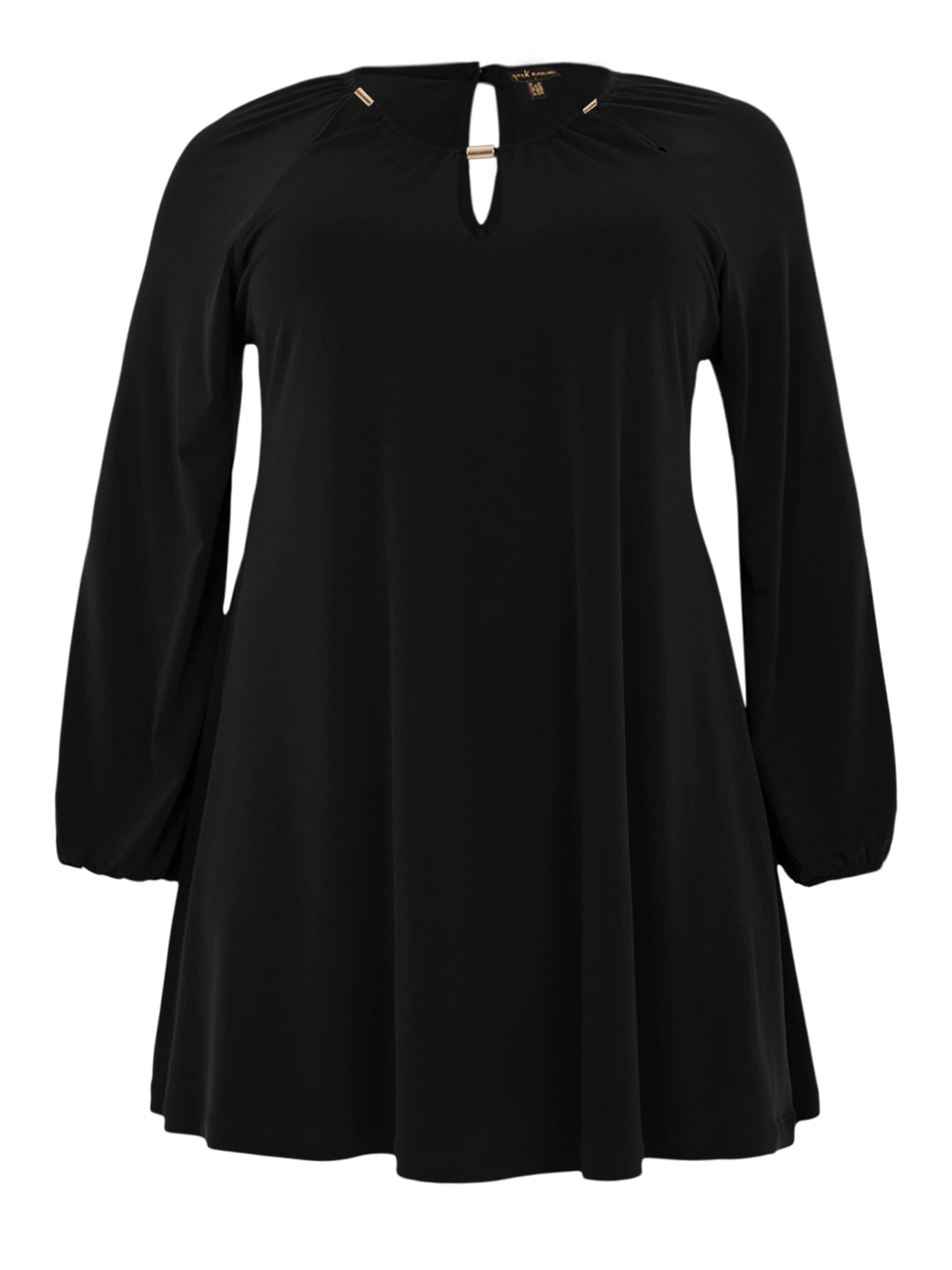 YOEK Tunic in Black: front