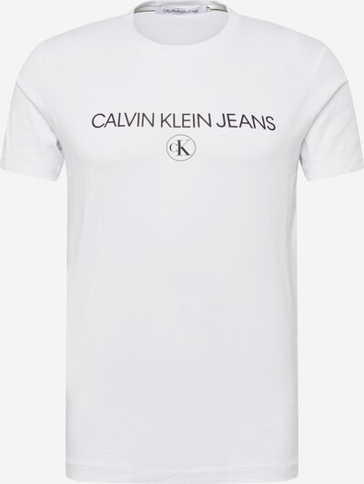 Tricou Calvin Klein Jeans pe negru / alb, Vizualizare produs