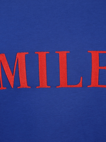 Smiles Sweatshirt 'Jay' i blå