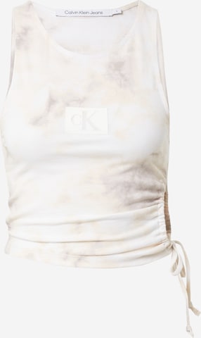 Calvin Klein Jeans - Top en blanco: frente