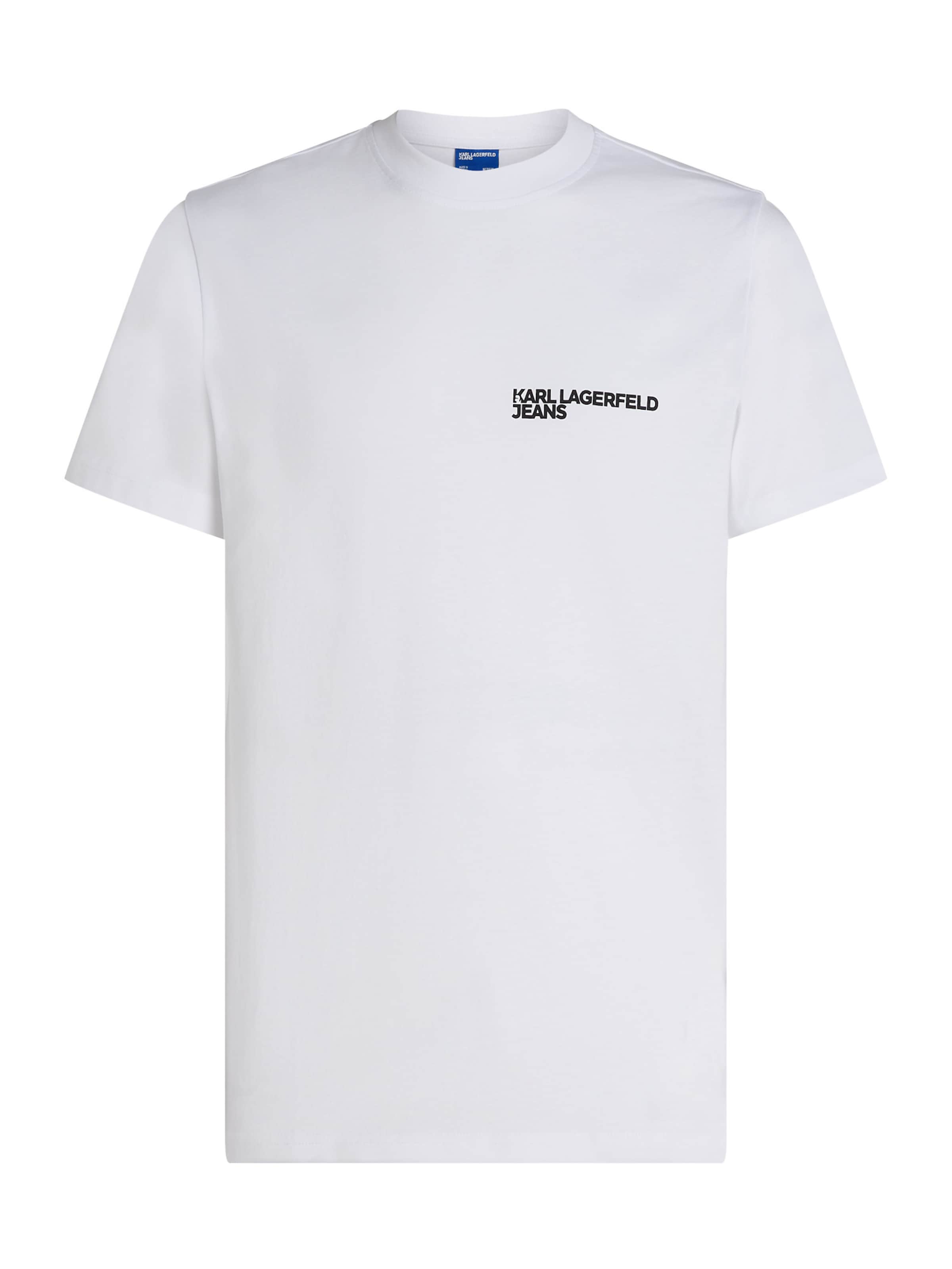 KARL LAGERFELD JEANS Тениска в бяло: отпред