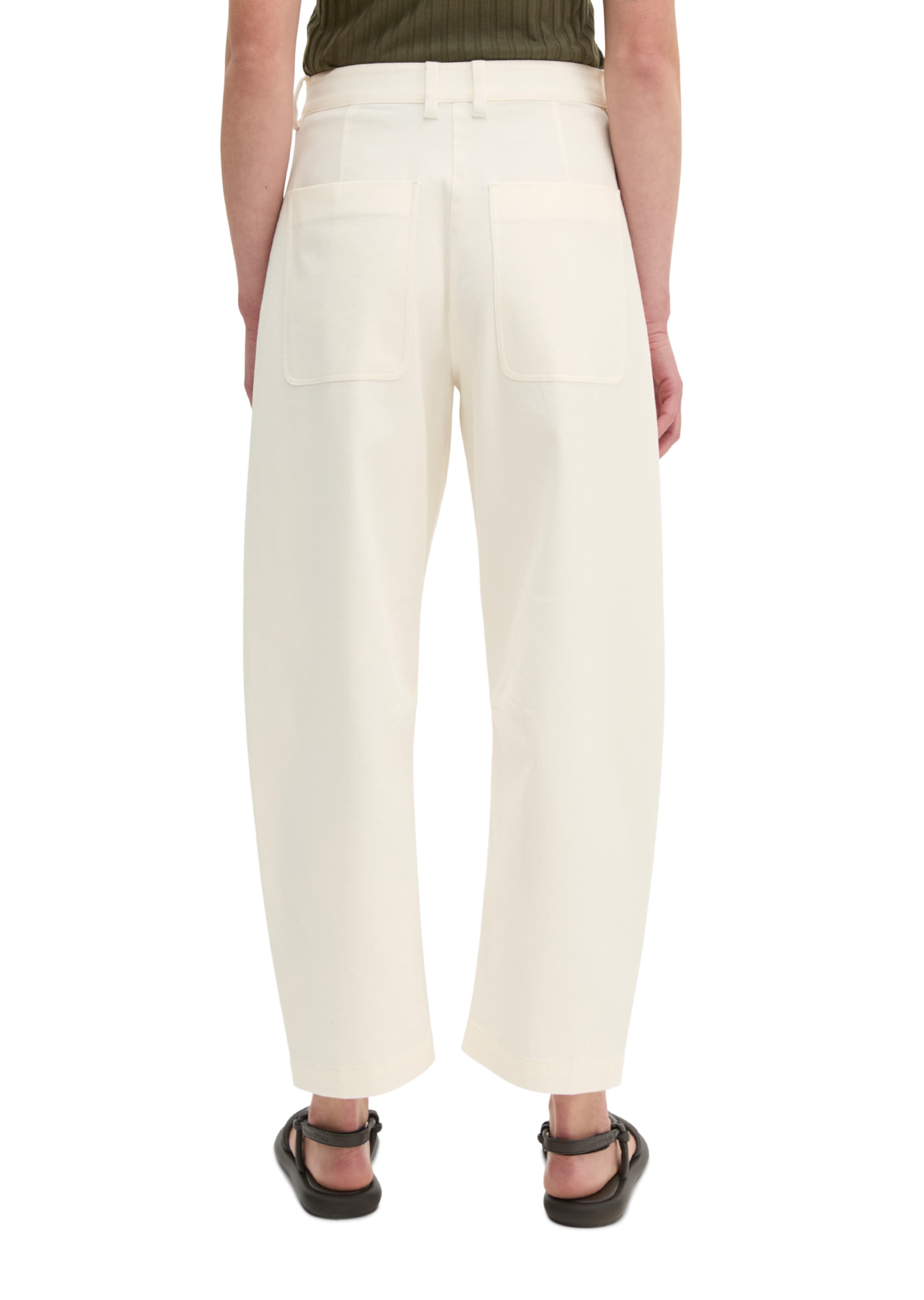 Marc O'Polo Loose fit Trousers in White