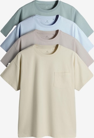 T-Shirt The Set en bleu : devant