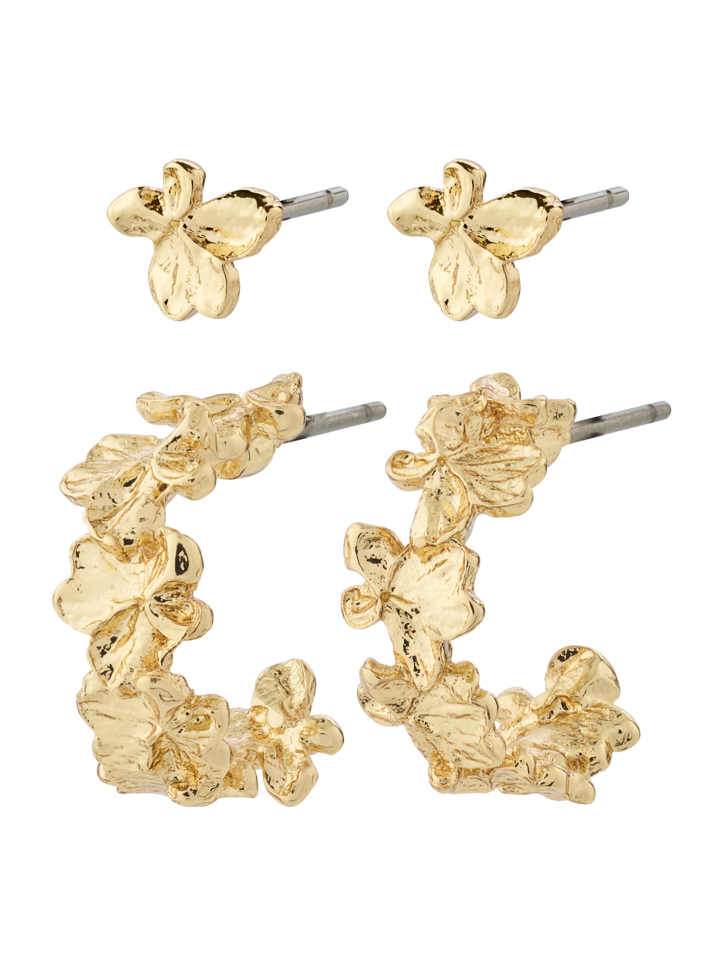 Pilgrim Øreringe 'Zhuri' i guld: forside