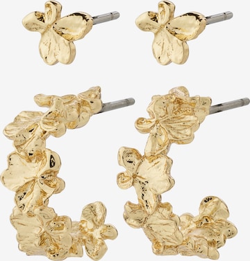 Boucles d'oreilles 'Zhuri' Pilgrim en or : devant