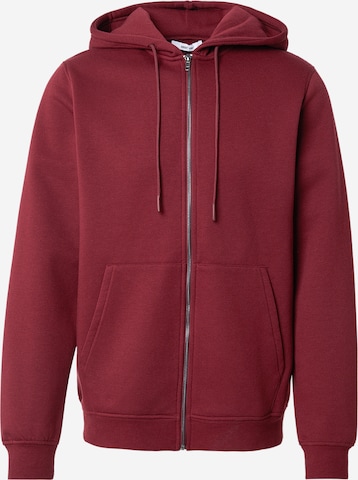 ABOUT YOU Sweatvest 'Gino' in Rood: voorkant