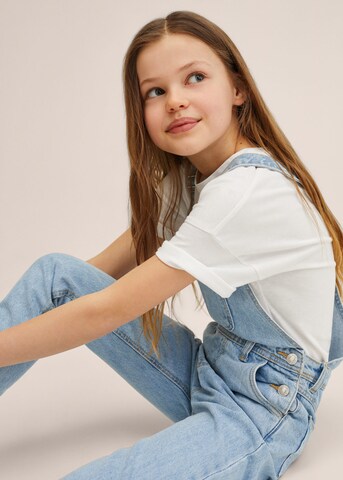 MANGO KIDS Regular Latzhose 'Amara' in Blau