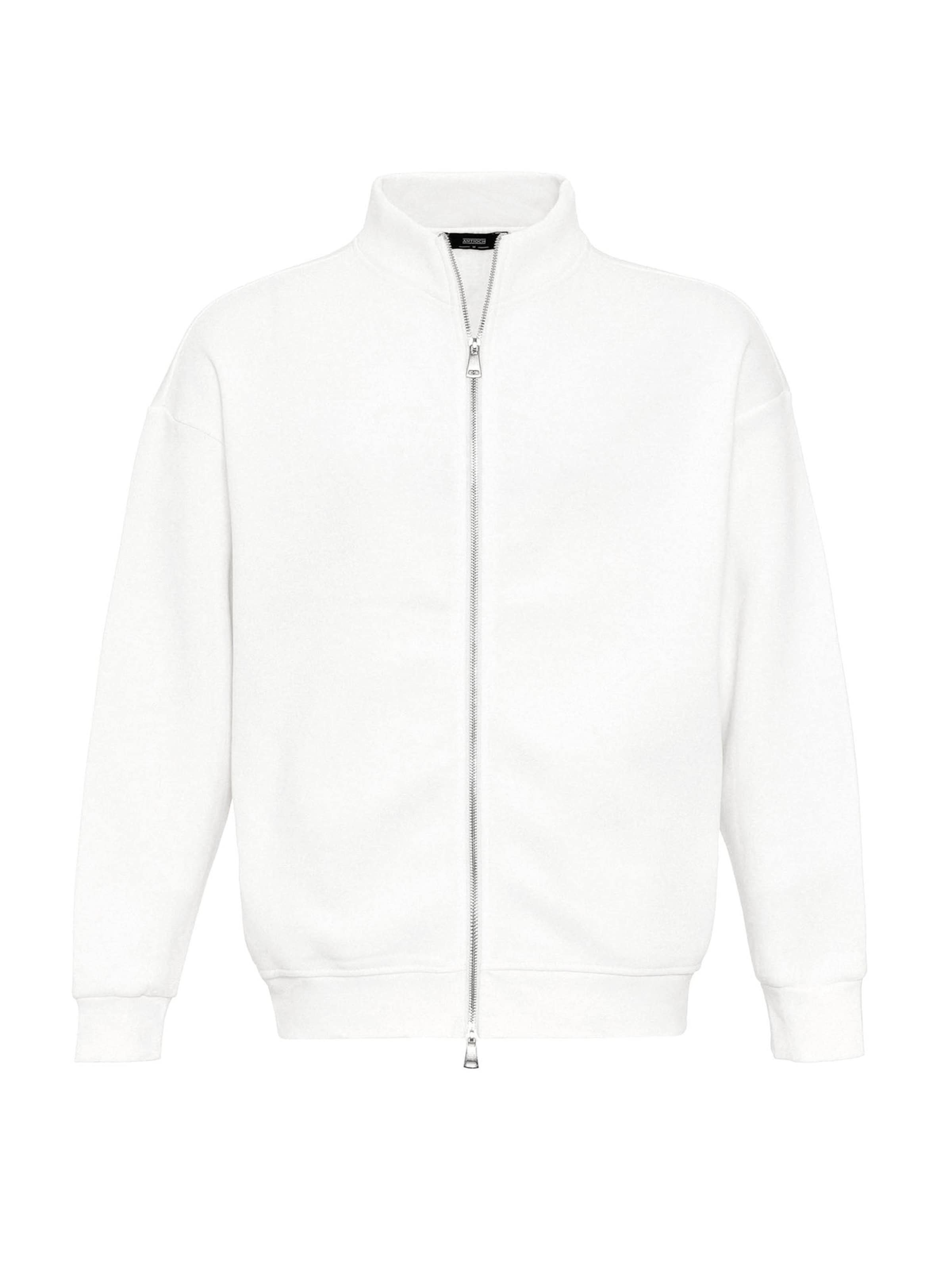 Antioch Sweatjacke in Weiß: Vorderseite