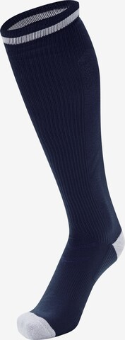 Hummel Athletic Socks in Blue: front