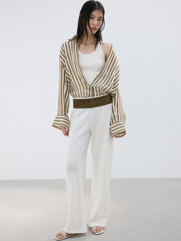 MANGO Loosefit Bukser 'NATI' i beige