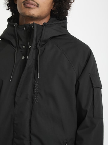 melns Volcom Funkcionāla jaka 'Stoke Stone II'