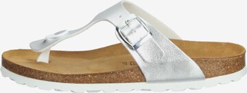 COSMOS COMFORT T-Bar Sandals in Silver