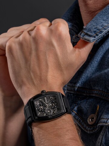 POLICE Analog watch 'Creed' in Black: front