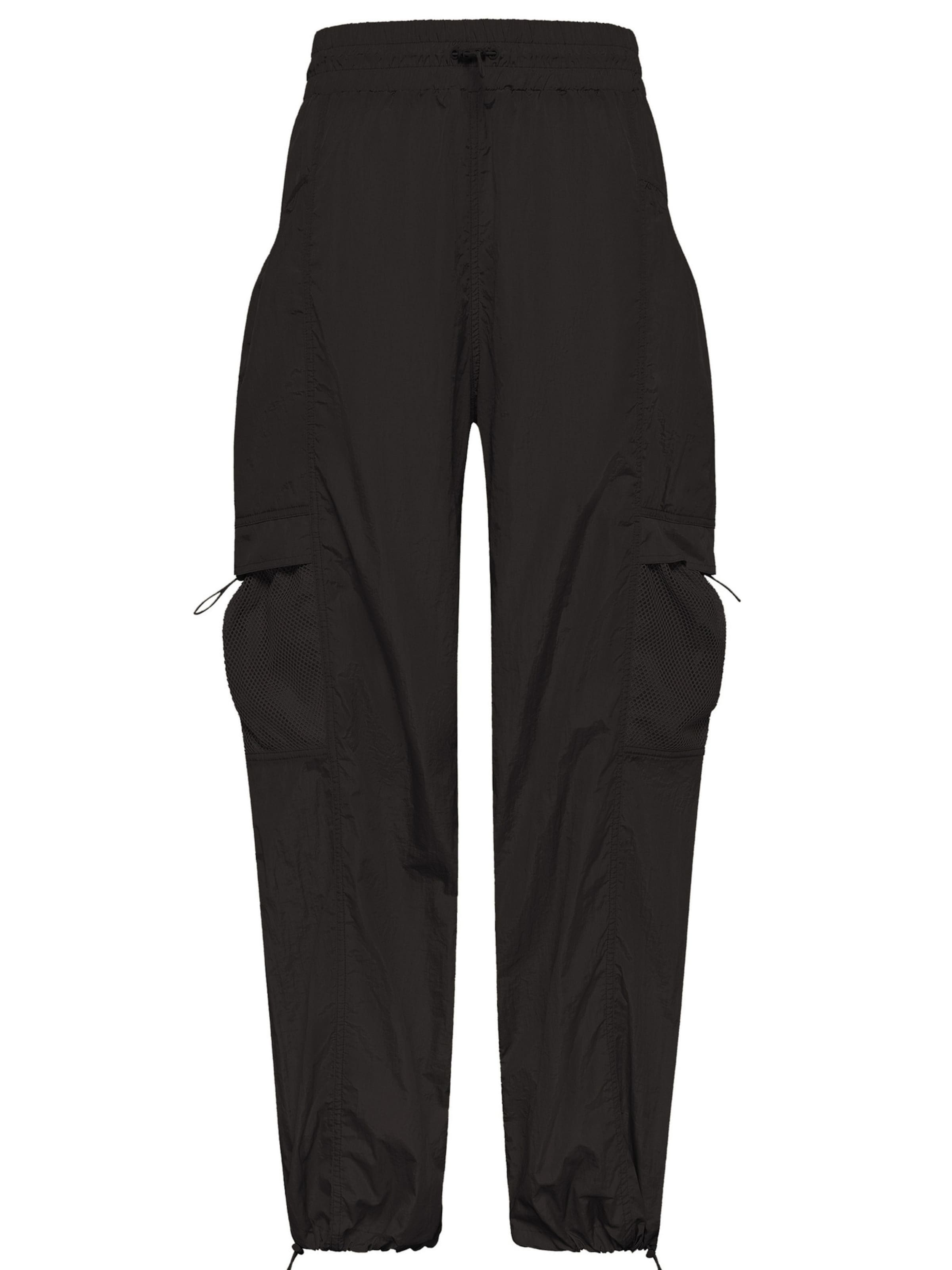 DEHA Tapered Cargobroek in Zwart: voorkant