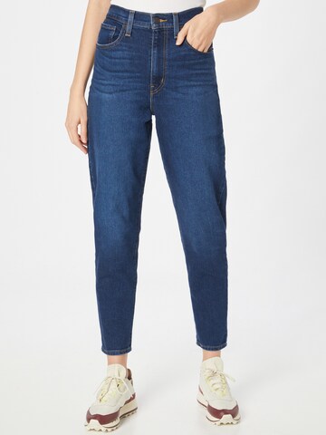 LEVI'S ® Tapered Jeans 'High Waisted Mom Jean' in Blue: front