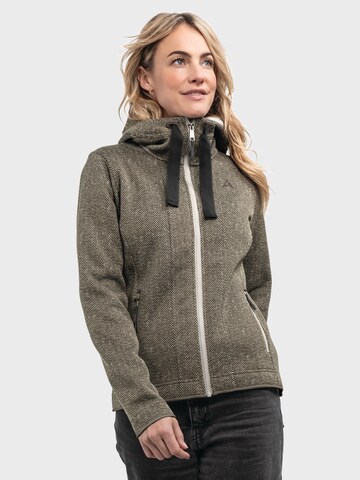 Schöffel Functionele fleece jas ' Aurora L ' in Bruin: voorkant