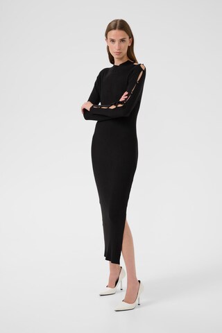 KAREN BY SIMONSEN Gebreide jurk 'Stine' in Zwart